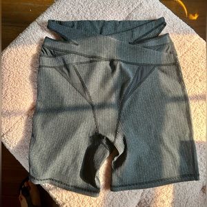 For Love & Lemons Gray Biker Shorts sz M